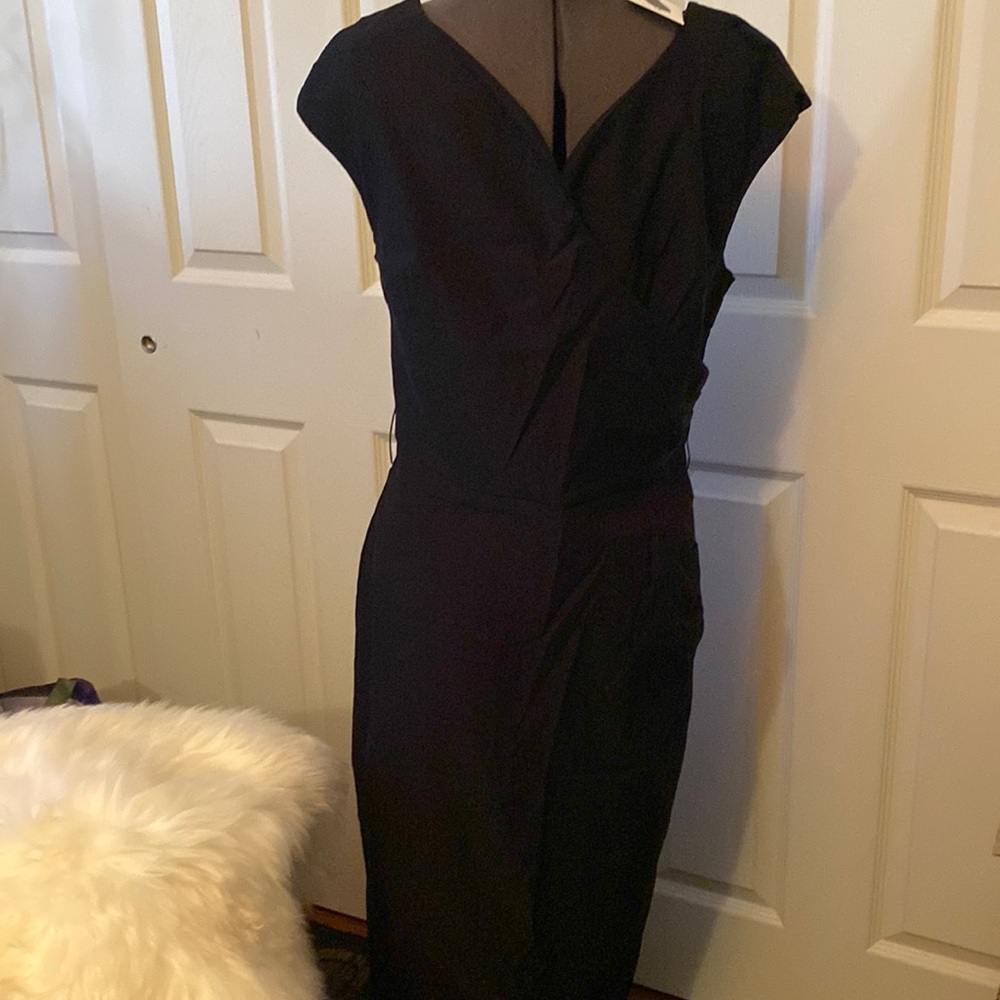 Brand New Black Cocktail Dress. Vintage 1950’s V-neck, Super cute.